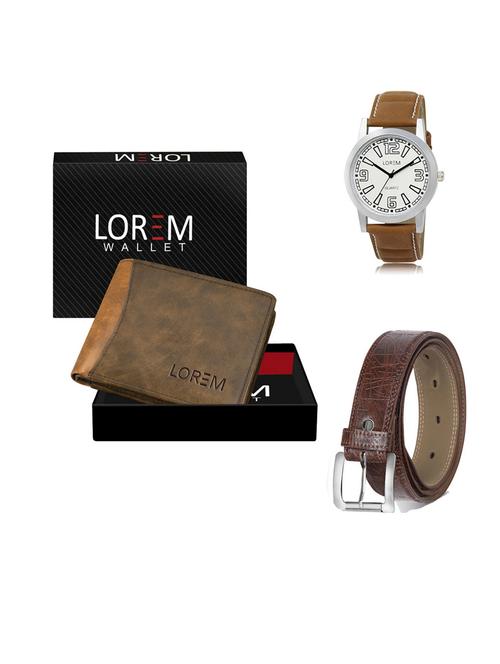 belt, wallet & watch gift combo - 19549395 - Very Small Image - 1