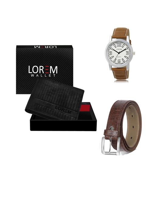 belt, wallet & watch gift combo - 19549425 - Very Small Image - 1