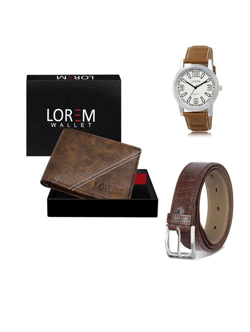 belt, wallet & watch gift combo - 19549435 - Very Small Image - 1