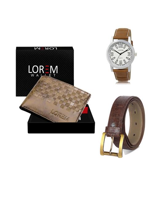 belt, wallet & watch gift combo - 19549454 - Very Small Image - 1