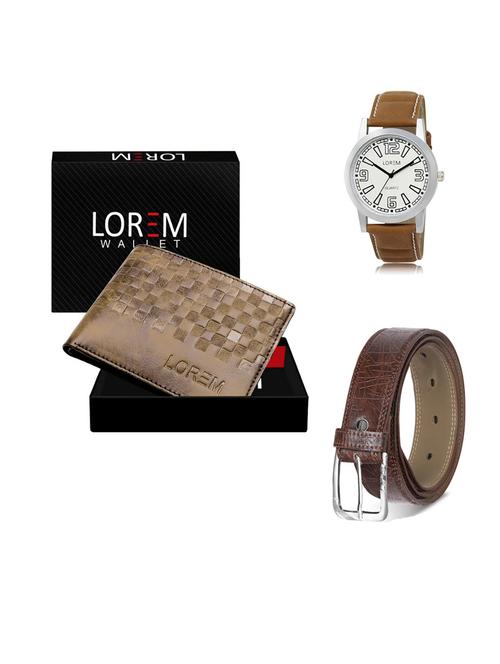 belt, wallet & watch gift combo - 19549458 - Very Small Image - 1