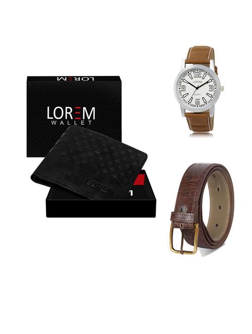 belt, wallet & watch gift combo - 19549474 - Very Small Image - 1