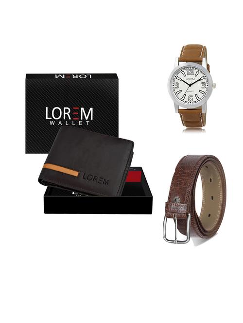 belt, wallet & watch gift combo - 19549499 - Very Small Image - 1