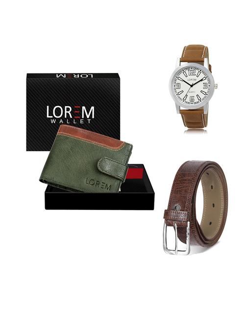 belt, wallet & watch gift combo - 19549518 - Very Small Image - 1
