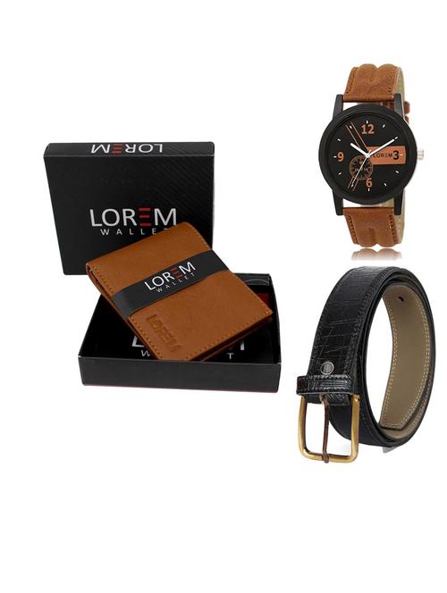 belt, wallet & watch gift combo - 19549528 - Very Small Image - 1