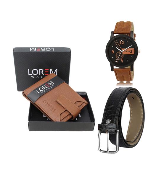 belt, wallet & watch gift combo - 19549571 - Very Small Image - 1