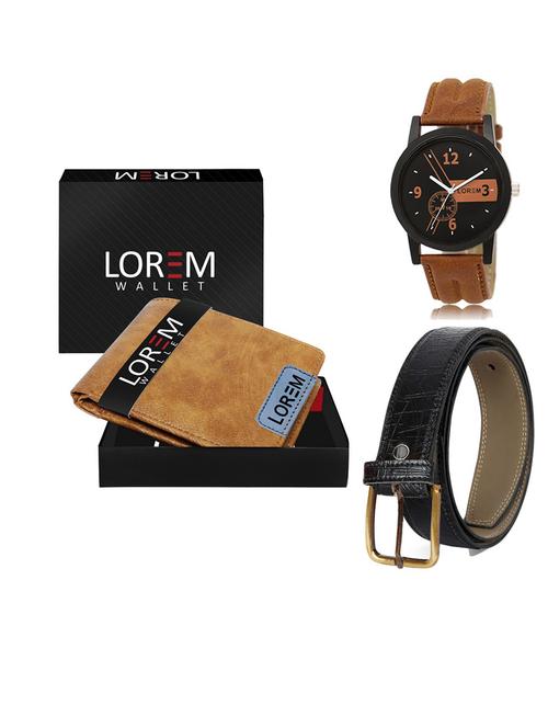belt, wallet & watch gift combo - 19549576 - Very Small Image - 1