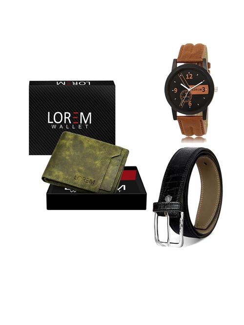 belt, wallet & watch gift combo - 19549608 - Very Small Image - 1