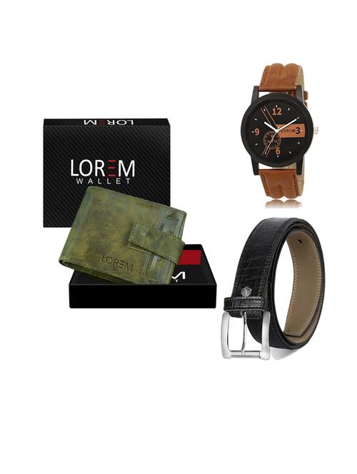 belt, wallet & watch gift combo - 19549641 - Very Small Image - 1