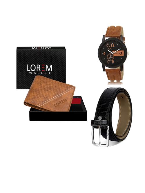 belt, wallet & watch gift combo - 19549710 - Very Small Image - 1