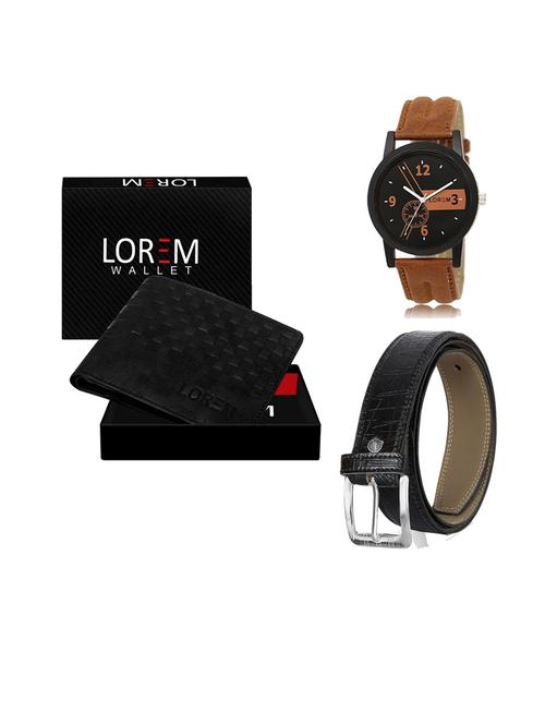 belt, wallet & watch gift combo - 19549747 - Very Small Image - 1