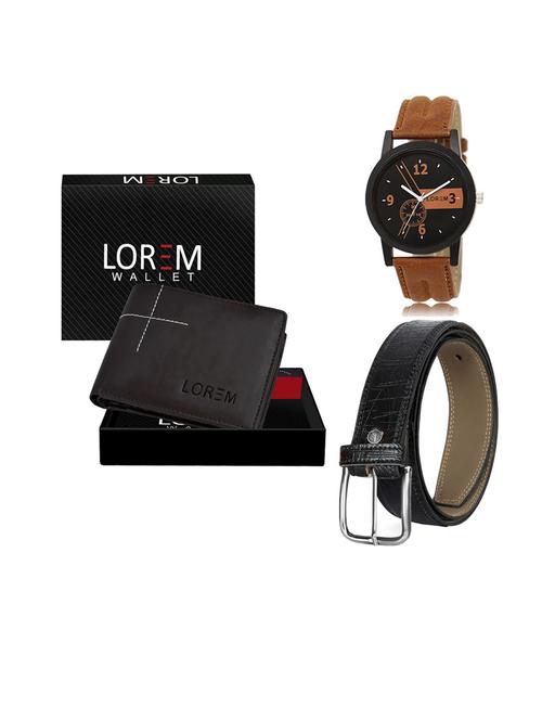 belt, wallet & watch gift combo - 19549757 - Very Small Image - 1