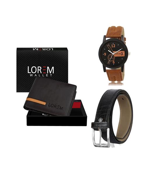 belt, wallet & watch gift combo - 19549771 - Very Small Image - 1