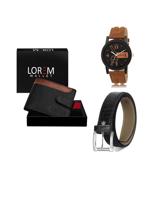 belt, wallet & watch gift combo - 19549779 - Very Small Image - 1