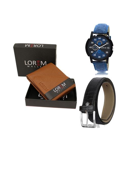 belt, wallet & watch gift combo - 19549795 - Very Small Image - 1
