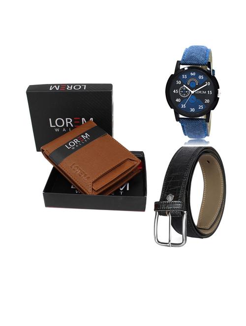 belt, wallet & watch gift combo - 19549805 - Very Small Image - 1