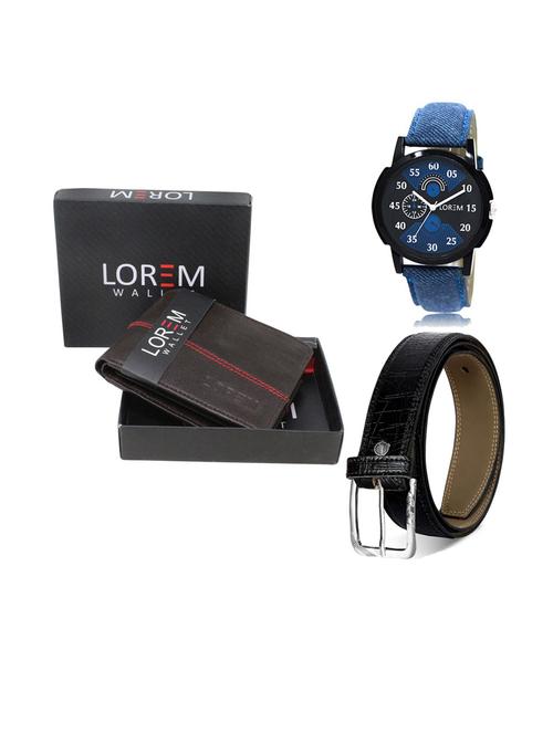 belt, wallet & watch gift combo - 19549824 - Very Small Image - 1