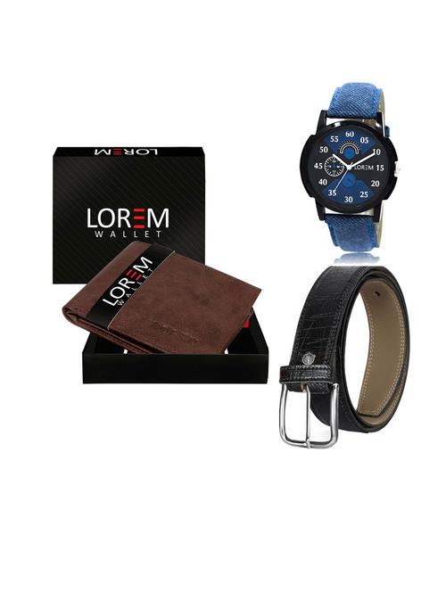 belt, wallet & watch gift combo - 19549853 - Very Small Image - 1