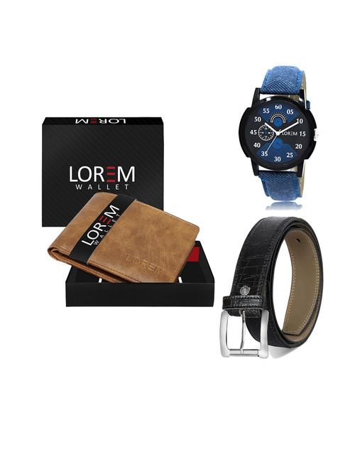 belt, wallet & watch gift combo - 19549857 - Very Small Image - 1