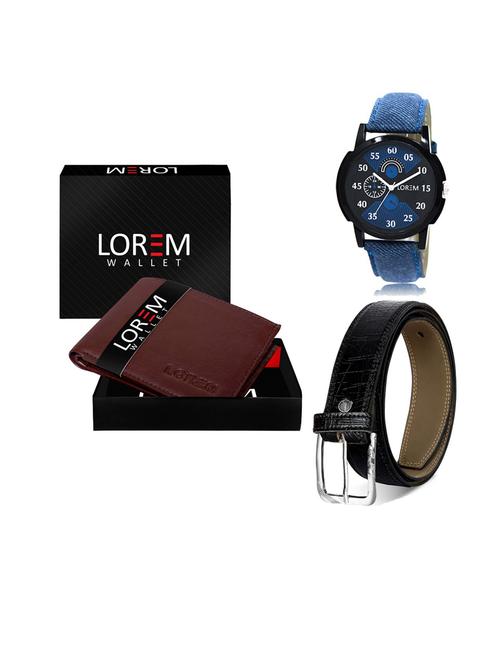 belt, wallet & watch gift combo - 19549866 - Very Small Image - 1