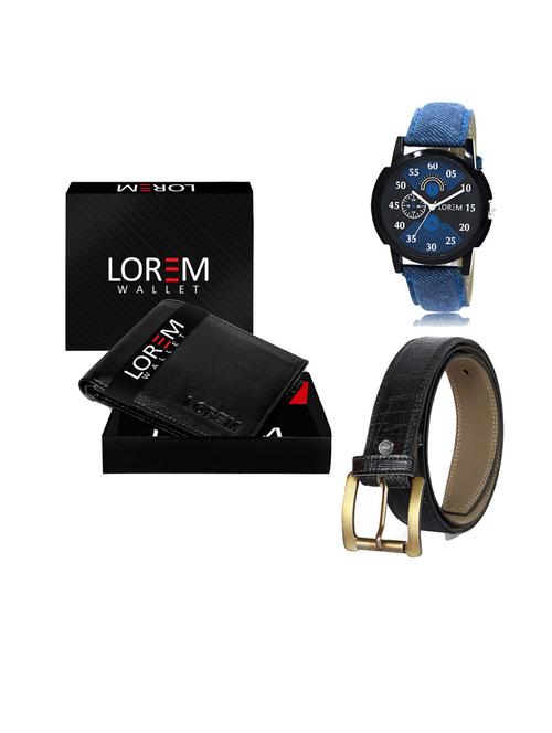 belt, wallet & watch gift combo - 19549868 - Very Small Image - 1