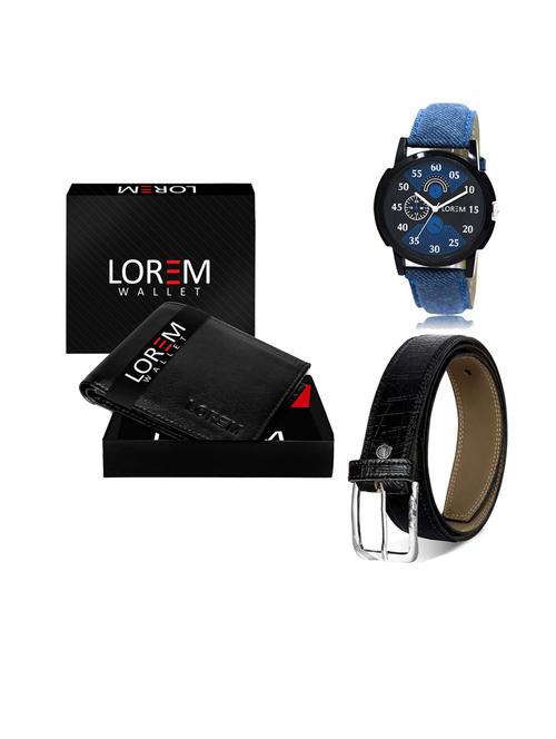 belt, wallet & watch gift combo - 19549872 - Very Small Image - 1