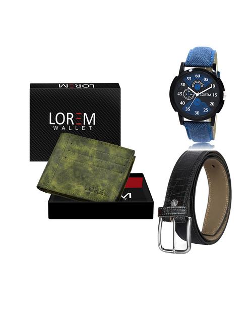 belt, wallet & watch gift combo - 19549883 - Very Small Image - 1