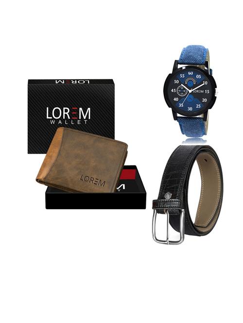 belt, wallet & watch gift combo - 19549937 - Very Small Image - 1