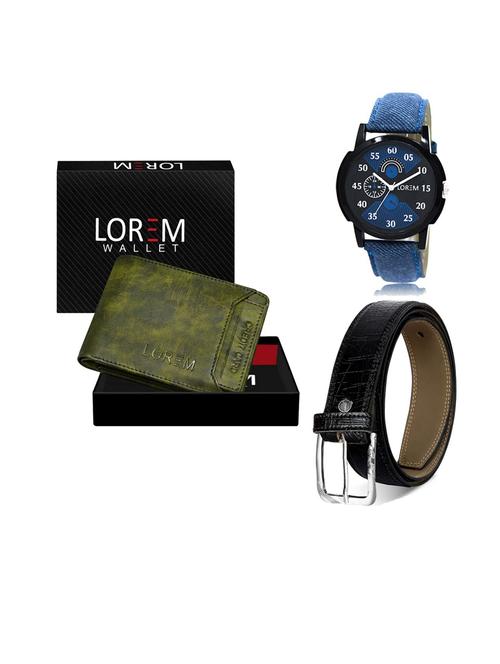 belt, wallet & watch gift combo - 19549944 - Very Small Image - 1