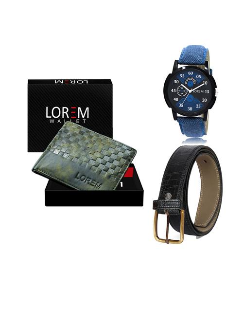 belt, wallet & watch gift combo - 19550008 - Very Small Image - 1