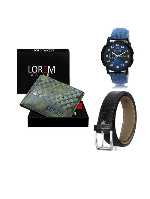 belt, wallet & watch gift combo - 19550011 - Very Small Image - 1