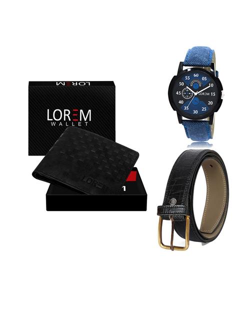 belt, wallet & watch gift combo - 19550014 - Very Small Image - 1