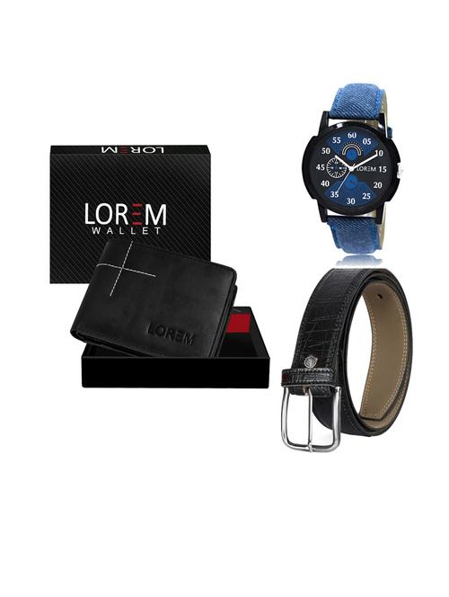 belt, wallet & watch gift combo - 19550021 - Very Small Image - 1