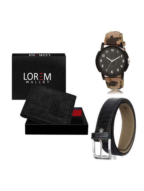 belt, wallet & watch gift combo - 19550239 - Very Small Image - 1