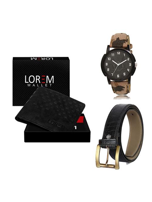 belt, wallet & watch gift combo - 19550282 - Very Small Image - 1