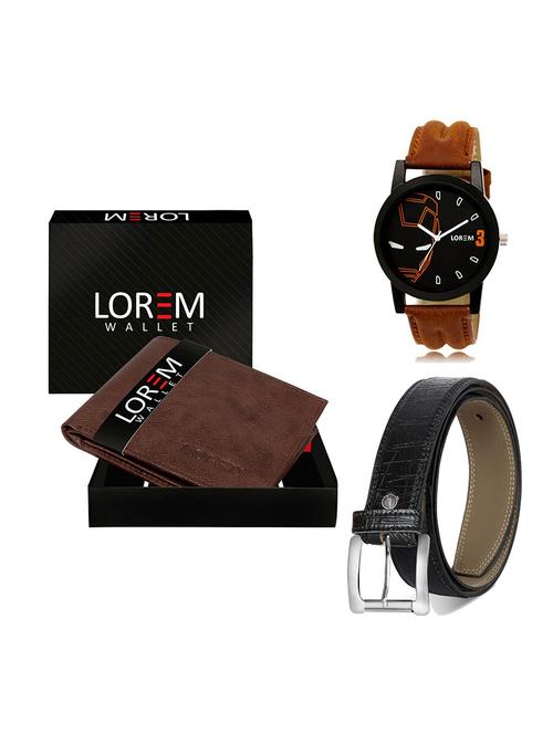 belt, wallet & watch gift combo - 19550391 - Very Small Image - 1