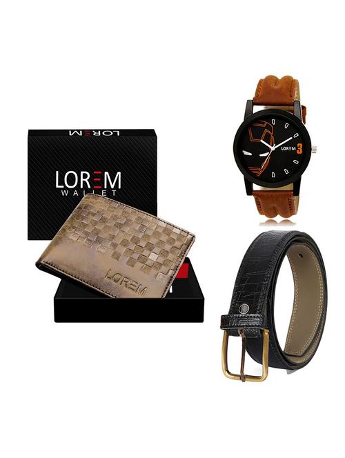belt, wallet & watch gift combo - 19550536 - Very Small Image - 1