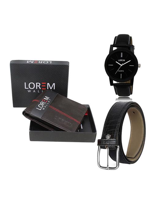 belt, wallet & watch gift combo - 19550633 - Very Small Image - 1