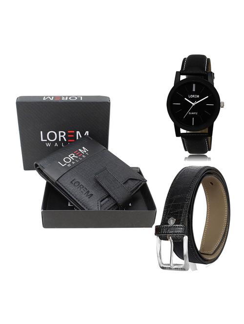 belt, wallet & watch gift combo - 19550641 - Very Small Image - 1