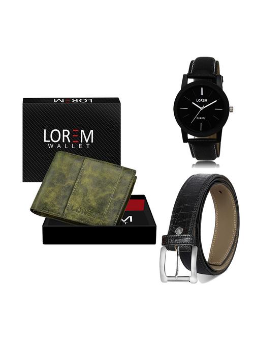 belt, wallet & watch gift combo - 19550697 - Very Small Image - 1