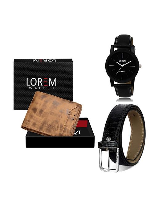 belt, wallet & watch gift combo - 19550718 - Very Small Image - 1