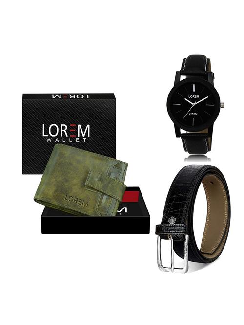 belt, wallet & watch gift combo - 19550724 - Very Small Image - 1