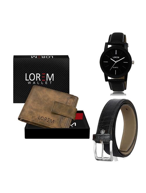 belt, wallet & watch gift combo - 19550731 - Very Small Image - 1