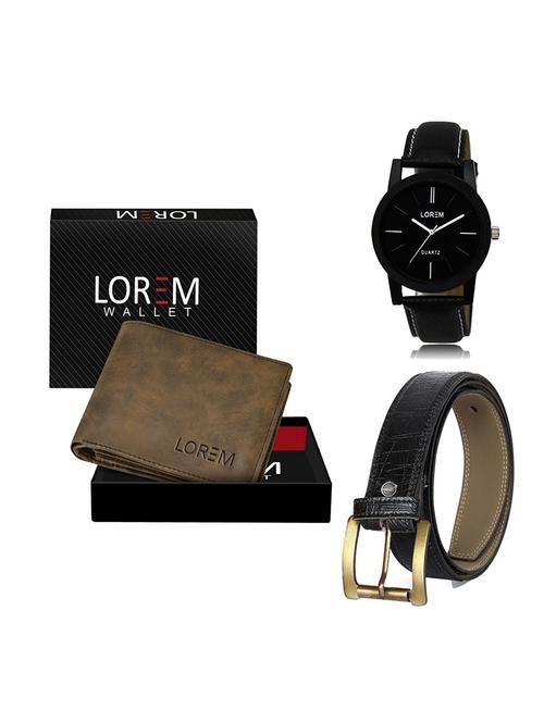 belt, wallet & watch gift combo - 19550738 - Very Small Image - 1