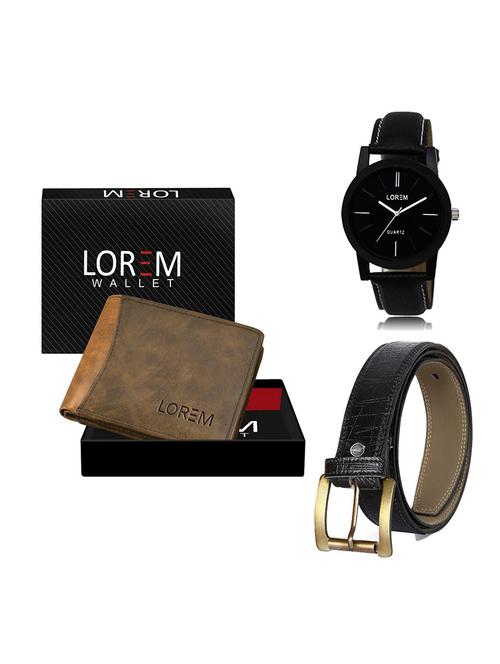 belt, wallet & watch gift combo - 19550744 - Very Small Image - 1