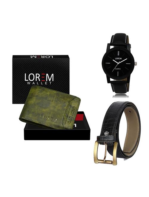 belt, wallet & watch gift combo - 19550750 - Very Small Image - 1