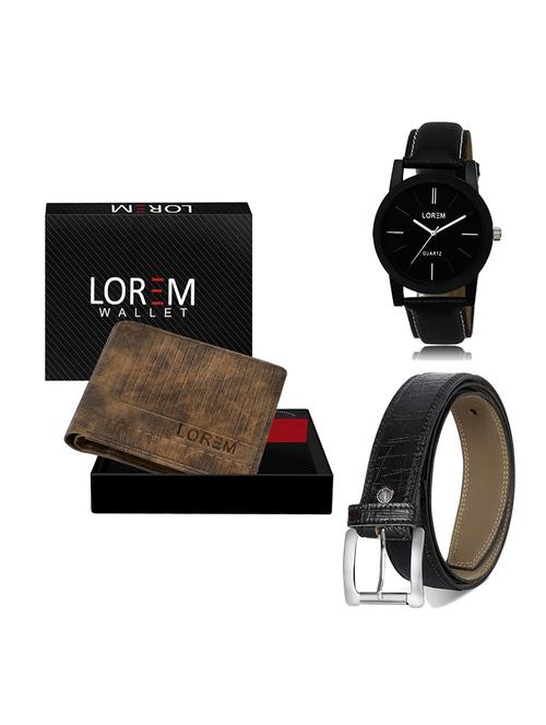 belt, wallet & watch gift combo - 19550757 - Very Small Image - 1