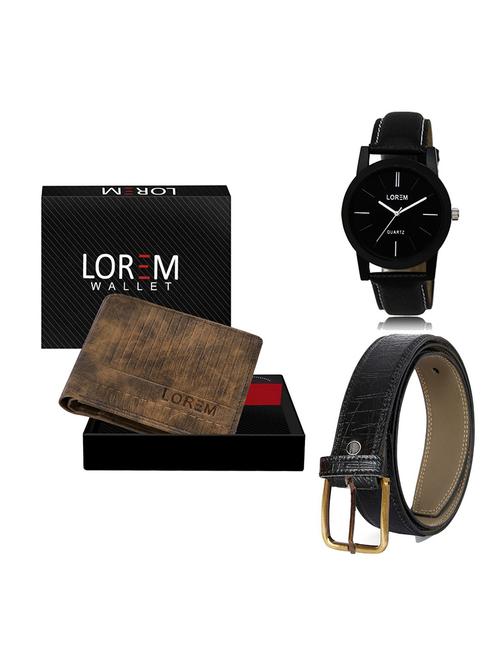 belt, wallet & watch gift combo - 19550758 - Very Small Image - 1