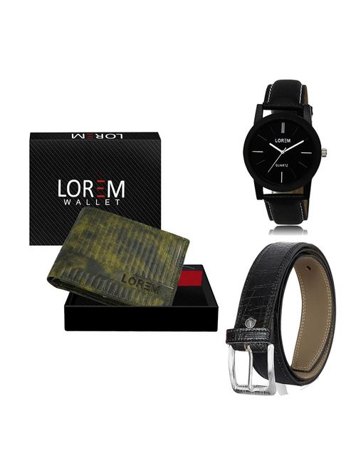 belt, wallet & watch gift combo - 19550773 - Very Small Image - 1