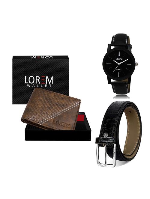 belt, wallet & watch gift combo - 19550784 - Very Small Image - 1